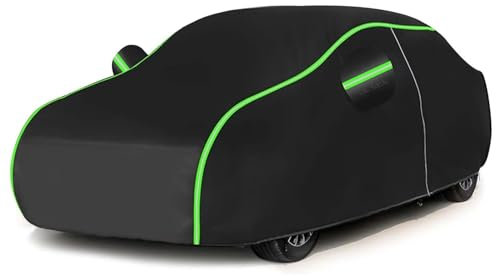 Generic Telo Copri Auto per 𝗳𝗶𝗮𝘁 Tipo SW,Copriauto (copriauto x 1, custodia x 1) con strisce riflettenti