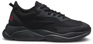 HUGO Herren Leon Runn Sneakers aus verschiedenen Materialien mit tonalen und kontrastfarbenen Logos Größe