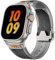 SEURE Cinturino Compatible con Apple Watch Ultra 2/Ultra 49mm,serie 9/8/7 45mm,serie SE2/6/SE/5/4 44mm,serie 3/2/1 42mm,Regolabile Cinturini Silicone sportivo,nuovo design(nero trasparente)