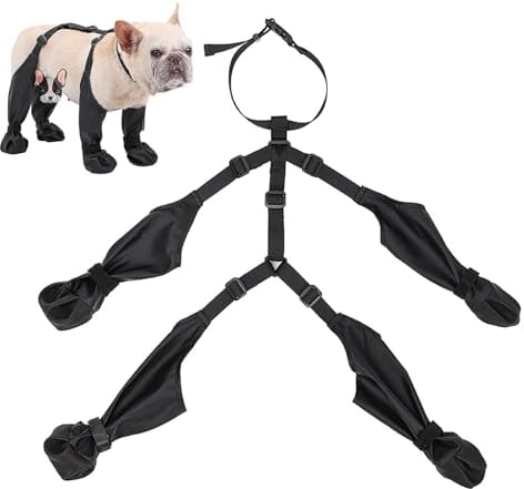 zwxqe Summer Dog Boot Leggings | Snow Hiking Dog Boots | Medium Dog Booties | Waterproof Dog Boot Covers, Paw Protectors for Dogs, Pet Leg Warmers, Outdoor Dog Footwear, Pet Outdoor Walking Supplies