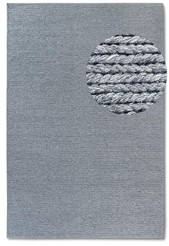 Villeroy & Boch Wollteppich Francois - Natur Wohnzimmerteppich - Handgewebt & Natürlich - Boho Teppich Wolle für Wohnzimmer, Schlafzimmer, Esszimmer, Flur, Küche – Silber, 160x230cm