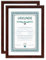 IDEAL TREND 2er 3er 5er 10er Pack Dokument Bilderrahmen 21x29,7 DIN A4 Urkunde Foto Rahmen: Farbe: 2er Pack Mahagoni II