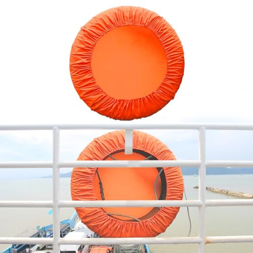 Copertura salvagente ad anello per barca, salvagente per piscina, accessori da graffi e graffi, diametro 94 cm (B, 1 pezzo)