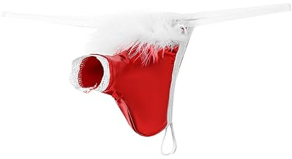 Weihnachtsunterhose Herren, Jockstrap String Tanga Männer Boxershorts Herren Weihnachten Anzug Mankini Weihnachten Männer Witzige Unterhosen Für Männer String Sexy Santa Kostüm