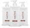 Native Shampoo für Frauen & Männer - ohne künstliche Duftstoffe oder Mineralöle - Kokosnuss- & Vanille-Duft - feuchtigkeitsspendendes Shampoo - gibt dem Haar sanften, gesunden Glanz - 3 x 487 ml