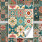 GRAZDesign Wasserfeste Fliesenaufkleber orientalisch Bad und Küche, Klebefliesen selbstklebend, Muster marokkanisch - 15x20cm / 50 Stück