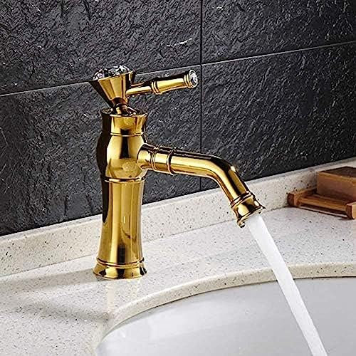 BNCXMO Küchenhackta-Küchentipps Wasserhahnbeckenmixer Einer-Basin-Basin-Mixer Heiße und kalte Badezimmer Wasserhahn Waschbecken Wasserhahn, Badezimmerbecken Wasserhahn