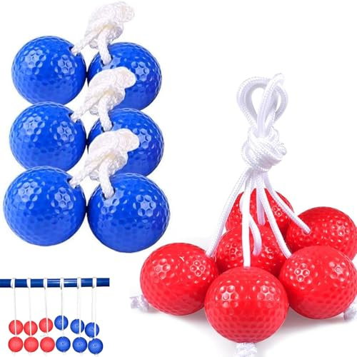 Ladder Golf Ball, 6 Pairs Ladder Balls, Ladder, Ladder Toss Balls, Ladder Ball Game, Ladder Golf Outdoor Launch Game, Outdoor Ladder Ball Toss Bolas Set, Ladder Golf Game