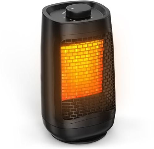 GARDTECH Fan Heizgerät, 1500W Schnellheizraumheizung mit Schwenkfunktion, energiesparender Heizkörper mit Thermostat für den Innenbereich, keramischer Heizkörper mit Überhitzungsschutz und Kippschutz