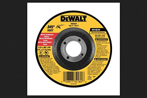 Dewalt Tools 4-1/2 X .045 X 7/8 Thin Cutting Wheel Dcw (115-Dw8424) Category: Angle Grinder Parts and Accessories