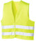 Feldtmann 20-004205 Workwear Warnweste EN471 Polyester Warnschutzweste mit Reflexstreifen, gelb