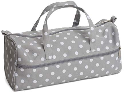 Hobby Gift Sewing Machine Bag Stricktasche, Baumwollmischung, Grau, 16 x 43 x 19cm, Grauer Fleck