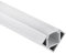 LED Aluminium Profil P23 Pollux – LED-Streifen Eck-Profil (Aluminium Profil) 2 Meter Opal