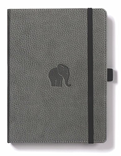 Dingbats* - Tierwelt Notizbuch A5 Blanko - Hardcover aus veganem Leder für Arbeit, Reisen, Uni - mit elastischem Verschlussband