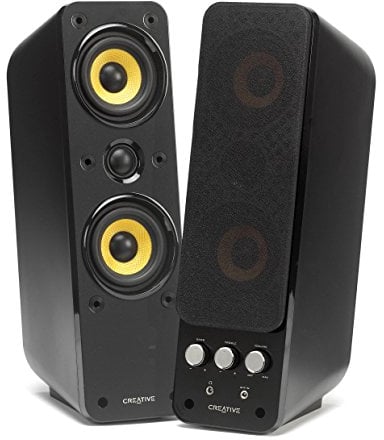 Creative GigaWorks T40 Series II - 2.0 Lautsprechersystem (Hi-Fi, Stereo/AUX-IN, Line-IN/16W RMS) schwarz