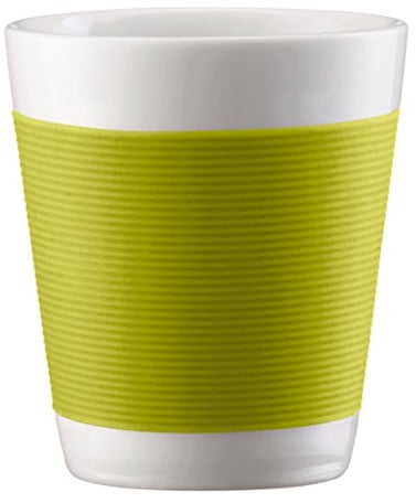 Bodum 10108-565 Canteen 2 Stück Tasse, doppelwandig, 0.1 l, Porzellan