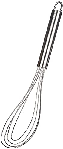 kela frusta piatta in acciaio inox 27 cm RONDO, frusta per roux, frusta per piatti lavabili in lavastoviglie, lucida