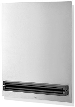 ZACK 30743 SCITO Magnettafel mit Schlüsselleiste, Edelstahl matt