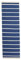 RugVista, Dorri Stripe, Teppich, Kurzflor Teppich, 80 x 300 cm, Läufer, Moderner Kelim Teppich, Wolle, Flur, Schlafzimmer, Küche, Wohnzimmer, Dunkelblau, Blau