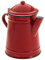 SIDCO Kaffeekanne Emaille Westernkanne Kanne rot Lagerfeuer Camping Teekanne Shabby