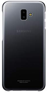 Samsung Coque Rigide pour Galaxy J6+ Noir/Transparente