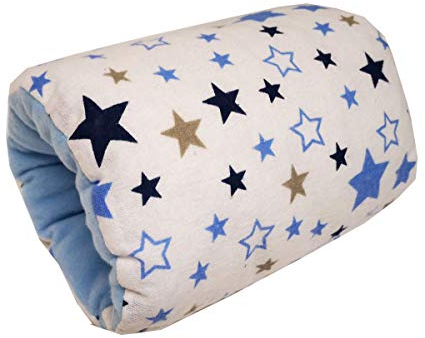 EMI&SAM Stillkissen MINI für den Arm Stillmuff Klein Stillen Kissen Armpolster (4. Sterne Blau)