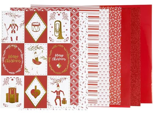 Vivi Gade 22592 Gemusterter Karton und Papier, weißrot, Einheitsgröße