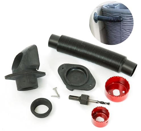 Good Ideas Rain Wizard Rain Barrel Diverter Flex Kit for Downspouts