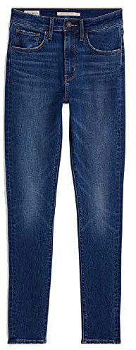 Levi's Women's 721 High Rise Skinny Z0743 Dark Indigo Jeans, 721 High Rise Skinny Z0743 Dark Indigo Worn in, 23W / 30L