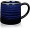 SECELES 500ml Large Ceramic Coffee Mugs Tea Cup, 18 Oz Handmade Kiln Change Glaze Coffee Cups with Large Handle for Coffee Cocoa Milk Tea Water Drink, Microwave Dishwasher Safe (Starry Blue)