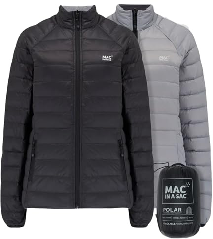 Mac in a Sac Polar Women's Packable Down Jacket | Reversible | 600 fill power RDS duck down | Lightweight 250-300g | Packs into own sack