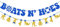 Blue Glitter Boats N Hoes Banner Garland for Anchor Cruise Decorations Nauti Bach Nautical Bachelorette Party Decorations