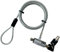 Portable Gadgets Cable de seguridad para ordenador portátil, 1 m de longitud y cierre USB
