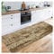 Siunwdiy Teppich Läufer Flur 40X280CM Vintage Braun rutschfest Waschbar Teppichläufer Lange Küchenläufer Korridor Modern Kurzflor Flur Läufer Teppiche Wohnzimmer Teppich,Anpassbar