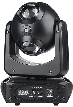 DJ-Party-Lichter, 100-W-Moving-Head-Licht mit Beam-Effekt-Scan-Licht, unendlich drehbare DJ-Lichter mit aktiviertem Ton für Hochzeits-DJ-Partys und Live-House