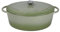 MENASTYL - COCOTTE COLETTE OVALE 9L 36X27CM EN FONTE ÉMAILLÉ VERT - 6020073
