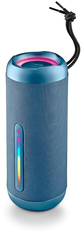 NGS Roller Furia 3 Blue - Altavoz Inalámbrico Compatible con Bluetooth, Impermeabilidad IPX7, 60 W, True Wireless, USB, Duración Batería 9 Horas, Azul …