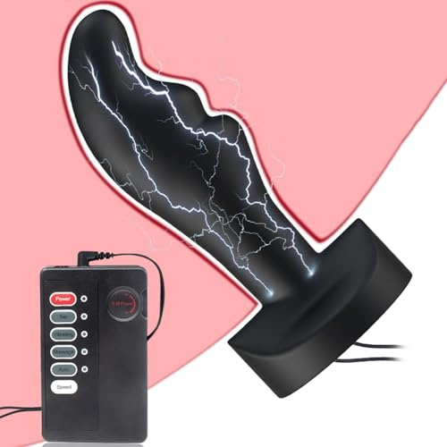 Jpscor Elektro Shock Analplug Elektrostimulation Analdilatator Set Silikon Analdildo Dilator SM E-stim Extrem Fetisch Prostata Masturbation Butt Plug Sexspielzeug für Männer Frauen Paar