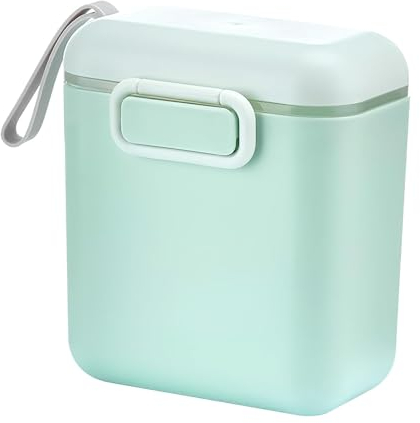 Gcffom Milchpulver Portionierer Baby, 800ml Tragbarer Milchpulver Aufbewahrungsbox, Milchpulver Spende, Milchpulver Dose Baby mit Löffel, Milchportionierer Baby für Unterwegs und Outdoor-Aktivität