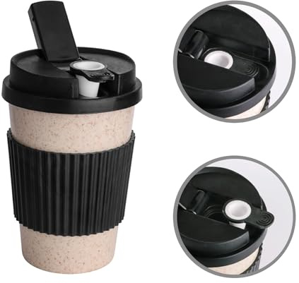 Kaffeebecher Wasserpfeife, Tragbar Kaffeetasse Bong mit Raucherpfeife, Kunststoffbecher Reise Bong, Inklusive 2 Räucherschalen