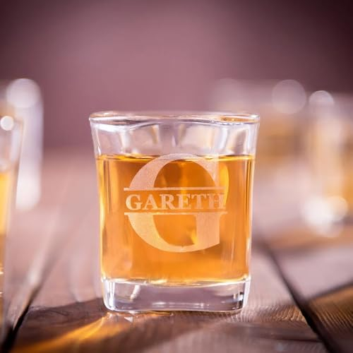 Lot De 6 Verres À Whisky Personnalisés Avec N'importe Quel Nom, Verres À Whisky Gravés, Verres À Vin De Mariage, Verres À Bière Personnalisés Pour Homme, Lui, Papa, Père, Frère, Fils Adulte.