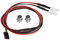 2PCS 5mm RC Car LED Licht, LED Licht Scheinwerfer Rücklicht Kit Zubehör 70cm/27,6in RC Car LED Beleuchtung Kit für 1/10 Drift Car Fahrzeug (No. 12 red light)