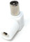 DRUT 1pcs. Right Angle RF TV Coax Plug Adapter for TV Aerial Antenna Cables - Screw Connection, No Soldering Required