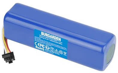 BURGARDEN 14.4V 6500mAh Li-Ion Batería para Xiaomi Roborock S6, S50, S51, S55, para Mijia S50, S51, Mi Robo, para Millet Sweeper, BRR-2P4S-5200S, para Mijia 1ª y 2ª Generación Robot Aspirador