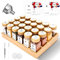 DSUID Spice rack with 24 Bamboo lid jars, Bamboo Spice Drawer Organiser, Comes with Waterproof English Spice Labels Stickers For Herbs, Spices & Seasoning