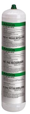 Bouteille de 1 litre pour CO2 et argon pour soudage et applications professionnelles (argon)
