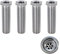 Pack of 4 Hollow Screw Sink, Sink Strainer Screw, Hollow Screw, 45 mm Stainless Steel Hollow Screw, Stainless Steel, Strainer Basket Valve, Franke Sink Replacement Parts, Accessories for Kitchen Sinks