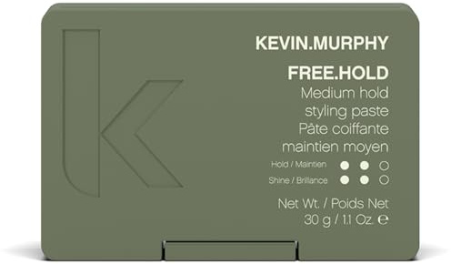 Kevin.Murphy Free.Hold Stylingpaste Mittlerer Halt, 30g | Stylingpaste mit Mittlerem Halt für Alle Haartypen, Natürlicher Glanz mit Carnaubawachs & Yerba Mate, Sulfatfrei