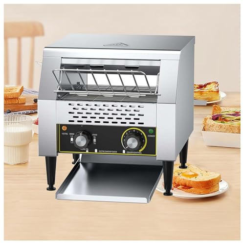 Commercial Toaster Conveyor Oven for High-Volume Bread and Sandwiches, Efficient 450 Slices per Hour