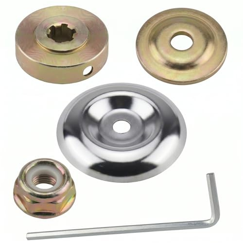 tsejitxin 5 Piezas Kit de Fijación de Tuerca de Cuchilla, Accesorios para Desbrozadora | Tuercas Giratorias Metal, Accesorios Robustos para Jardín, Fácil Instalación